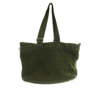 Bottega Veneta Webbing Camping Tote Bag Handbag Intrecciato Khaki Green MQ